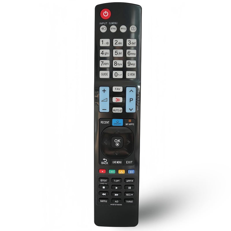 Kassionel جهاز تحكم عن بعد بديل عالمي AKB73756565 لتلفاز LG الذكي 55LY570H 47LA6200 50LA6205 60LA6205 42LA6200 55LM8600 47LA6200-UA 60LM8600 50LA6200 55LA6200 42LM6700 55LA6205 60LA6200 65UF7650 - Image 1